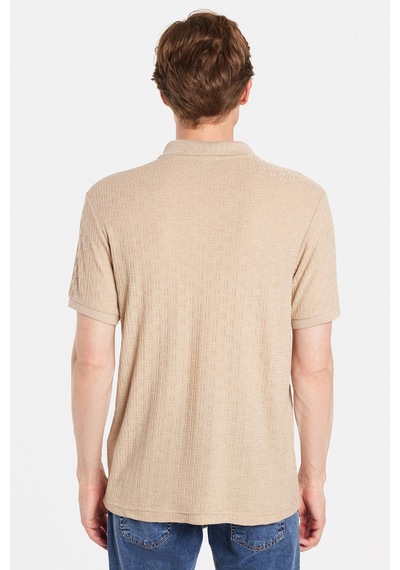 Tudors Erkek Slim Fit Dar Kesim Viskon Kumaş Desenli Düz Pike Düğmesiz Vizon Polo Yaka Tişört-34766 Vizon Tudors Erkek Slim Fit Dar Kesim Viskon Kumaş Desenli Düz Pike Düğmesiz Vizon Polo Yaka Tişört-34766 Vizon