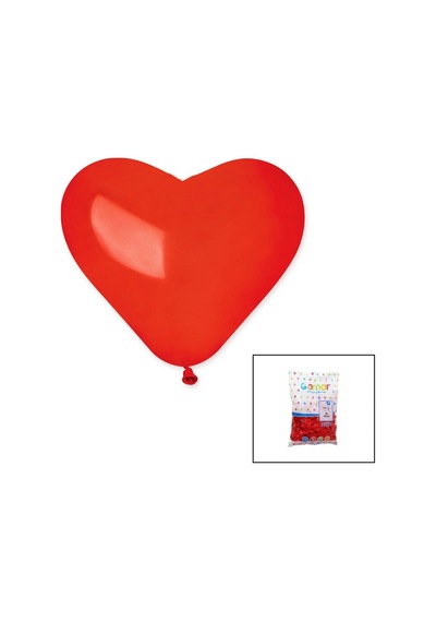 Kırmızı Kalp Balon 10 İnç - 25cm - 100pcs Bx40 Diğer