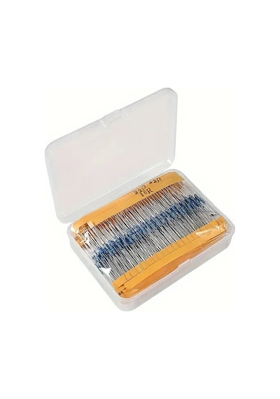 Kutulu 600 Parça Direnç Seti 10ohm / 1mohm 30 Farklı Tip 20şer Adet Metal Film Dip Direnç