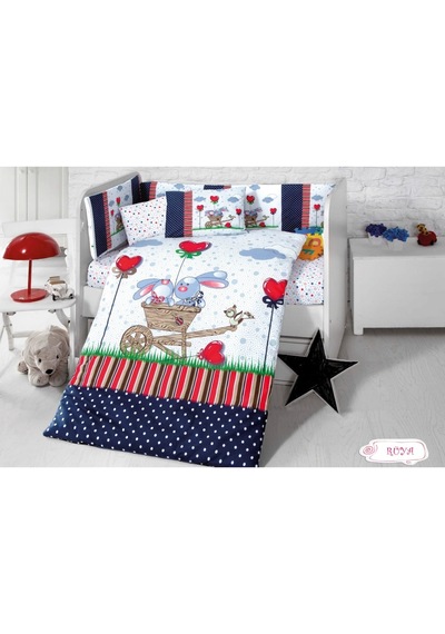 Komfort Home Bebek Uyku Seti 8 Parça Ranforce %100 Pamuk /Rüya