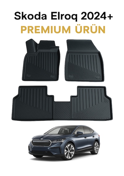 Skoda Elroq 2024+ Uyumlu 3d Oto Paspas Premium