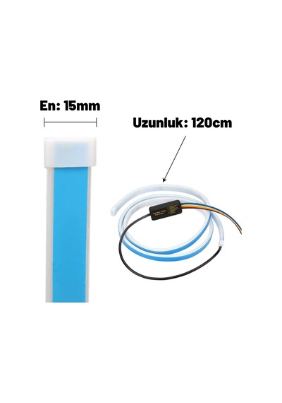 Oto Bagaj Sinyali Kayar Led Çok Fonksiyonlu Bagaj Kayar Led 120cm