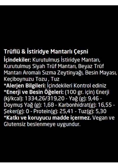 Trüf & İstiridye  Çeşni 3 X 22 G