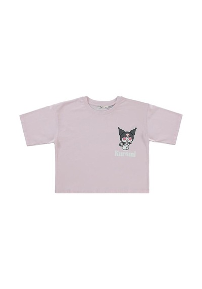 Kuromi 10-13 Yaş Tişört Açık Lila