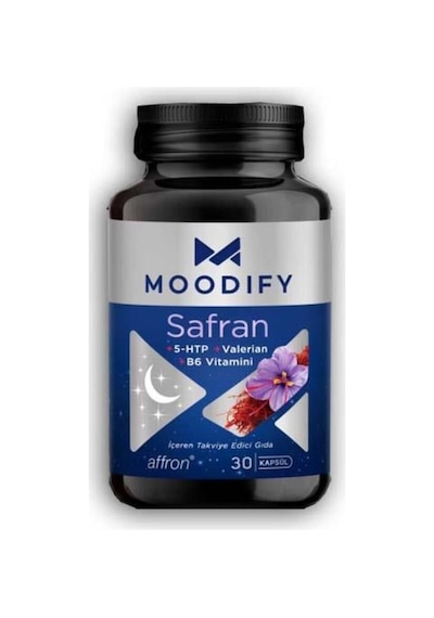 Moodify Safran, Magnezyum, Valerin Vit B6 30 Kapsül