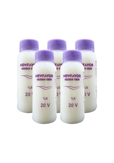 5 Adet Oksidan Krem Saç Boya Sıvısı 6'lık 20 Volüme 60 Ml