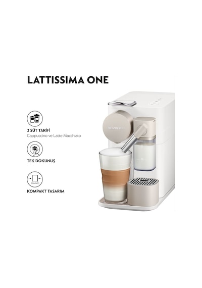 Nespresso F121 Lattissima One Kapsüllü Espresso ve Kahve Makinesi