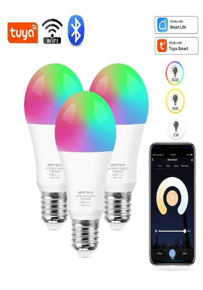 A+ 9watt Rgb+cct App Wifi Kontrollü Tuya Destekli Led Lamba 2700/ RGB