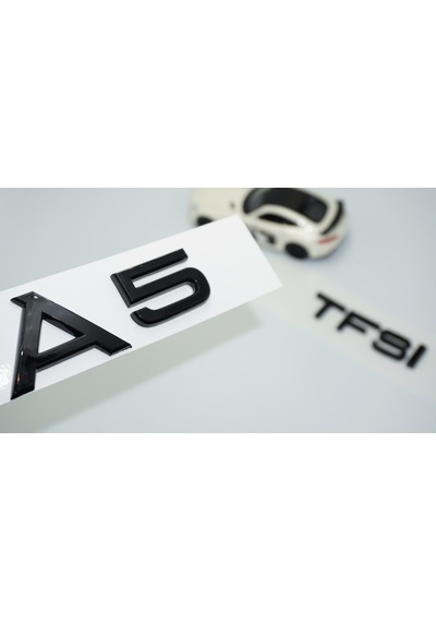 Audi A5 Tfsi Parlak Siyah Abs 3m 3d Bagaj Yazı Logo