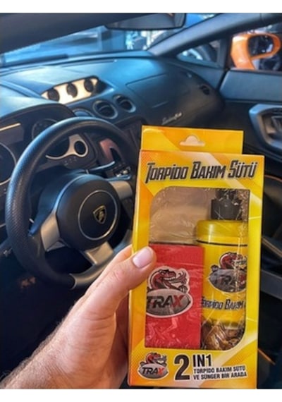 Trax Torpido Bakım Sütü ve Süngeri Torpido Parlatıcı Set