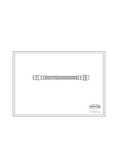 Corteco 19026686 Fren Hortumu Arka Bmw E36 93 00 34321159524