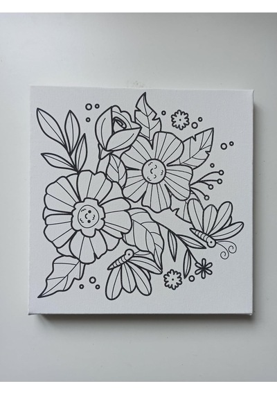 Lexroo Figürlü Tuval Boyama Seti 20x20 Cm Standart