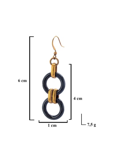 Bz 316l Çelik Halkalı Küpe Unk-572 Çelik