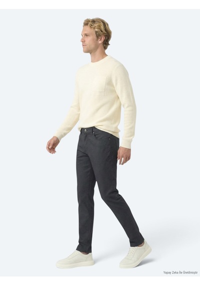 Kip Erkek Siyah Dokuma Regular Fit Casual Pamuk Karışımlı Pantolon Siyah Kip Erkek Siyah Dokuma Regular Fit Casual Pamuk Karışımlı Pantolon Siyah