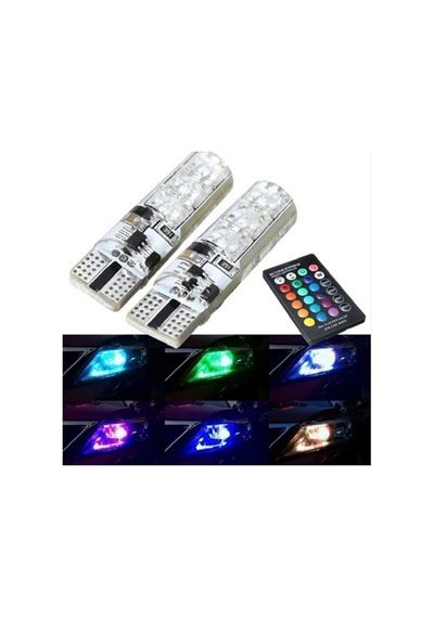 T10 Rgb Kumandalı Park Ampulleri Modlu