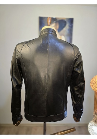 Always Leather Ince Işçilikli Usta İşi Özel Dikim Hakiki Kuzu Derisi 1803340037 Siyah