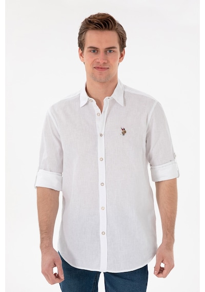 U.S. Polo Assn. Us. Polo Assn. Erkek Gömlek 50297868-vr013 Beyaz