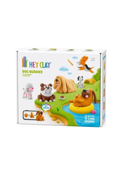 Hey Clay Yaratıcı Kil Seti - Dog Buddies Çok  Renkli