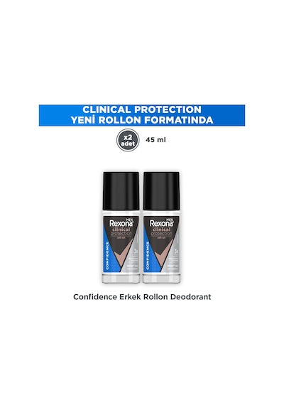 Rexona Men Clinical Protection Confidence Erkek Roll On 45 Ml X2