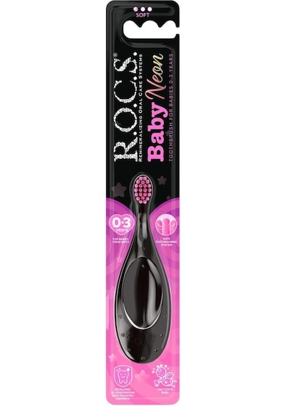 ROCS Baby Neon Soft Diş Fırçası Pembe
