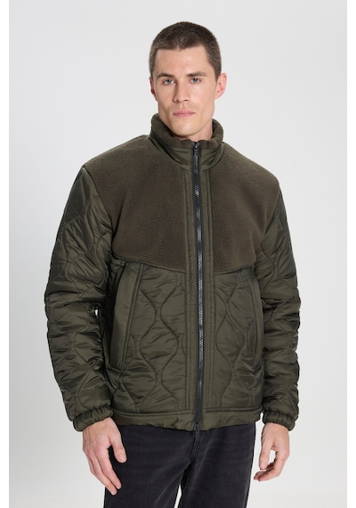Wrangler Regular Fit Normal Kesim Sherpa Detaylı Haki Kapitone Mont W242644801 Khaki