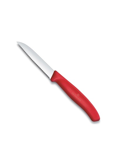 6.7431.c1 Swiss Classic 8cm Tırtıklı Soyma Bıçağı, Kırmızı