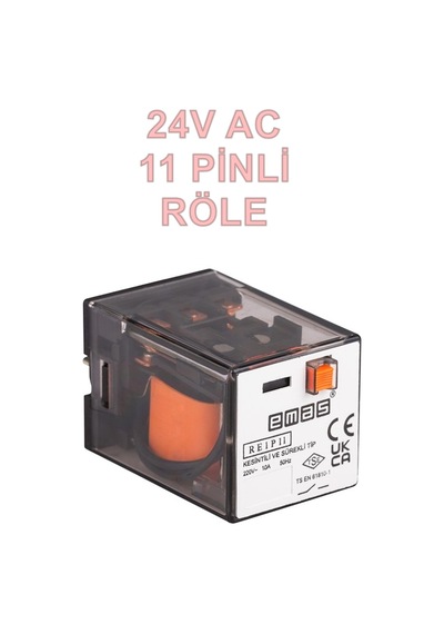 Emas 11 Pinli Endüstriyel Role 24v Ac