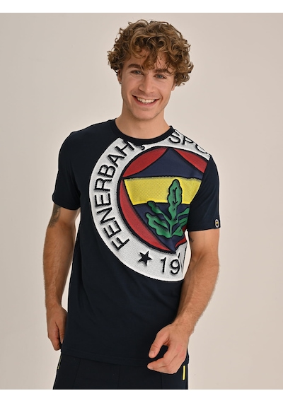 Fenerium Erkek Trıbun Altı Renk Logolu Tshırt Fb Laci Yeni