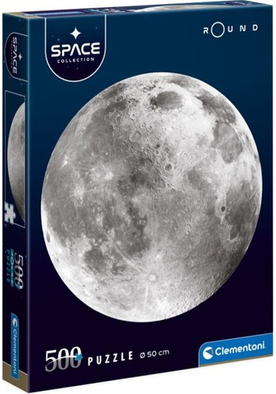Round Space Collection Ay 500 Parça Yuvarlak Puzzle 35108 clemen