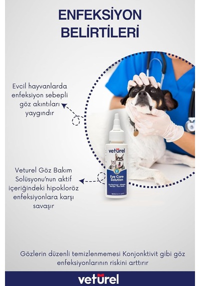 Kedi Göz Damlası Köpek Ağız Kokusu Kedi Dis Macunu Ağız Diş Bakım Spreyi - Göz Bakım Solüsyonu Set