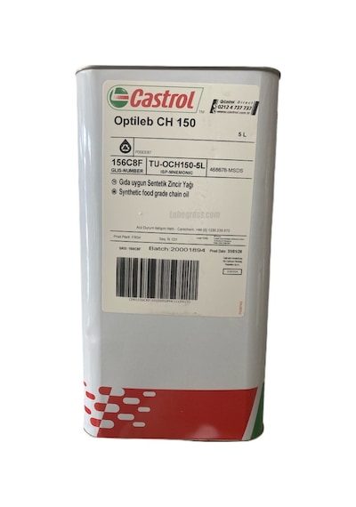 Castrol Optileb Ch150 Gıda Onaylı Zincir Yağı 5 L