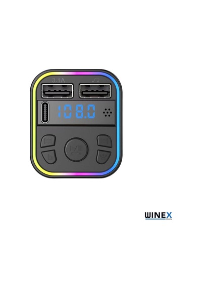 Winex G39 Fmhandsfree Bluetooth Modülatörmp3 Type-c Araçşarjaleti