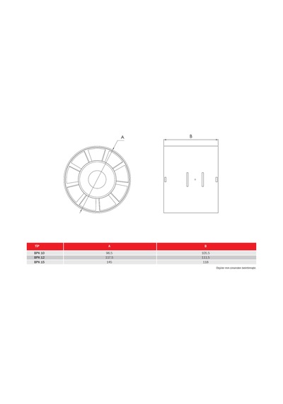 Bpk 10 100 M³/h Aksiyel Kanal İçi Fan
