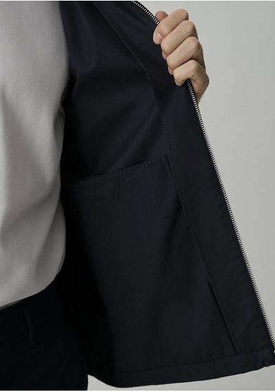 Mavi Fermuarlı Gömlek Dark Navy Lacivert