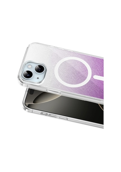 Onegif - 932 - Apple İphone 14 Sora Simli Magsafe Kapak - Glblseme - - Mor