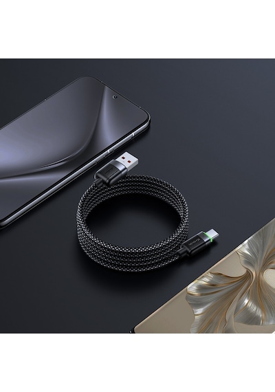 Mcdodo CA-5650 USB Type-C Şarj Kablosu 1.2 M Siyah