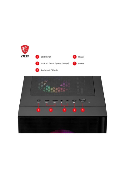Msı Mag Forge 120a Aırflow Bilgisayar Kasası