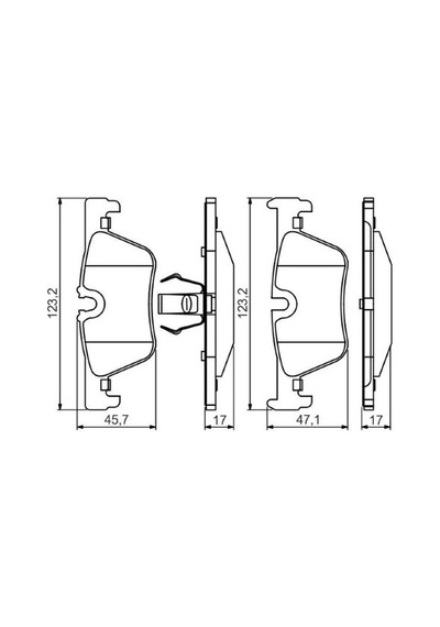 Bmw 3 F30 328i 2.0 2012-2015 Bosch Arka Balata