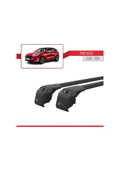 Ford Kuga Cx482 2020 Ve Sonrası İle Uyumlu Ace-2 Ara Atkı Tavan Barı Siyah