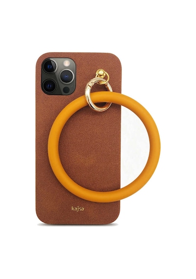 Teleplus Apple Uyumlu iPhone 12 Pro Kılıf Kajsa Splendid Serisi Morandi Halka Kapak