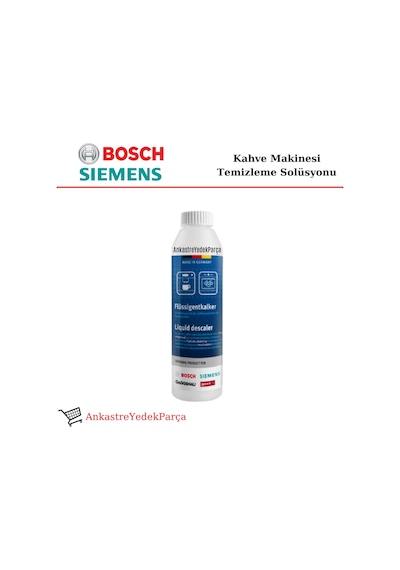 Bosch Uyumlu Siemens Kahve Makinesi Temizleme Solüsyonu Kireç Çözücü