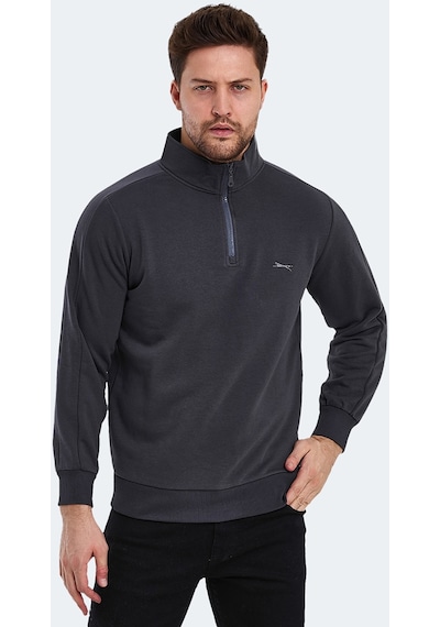 Slazenger SAMMY Erkek Sweatshirt Koyu Gri