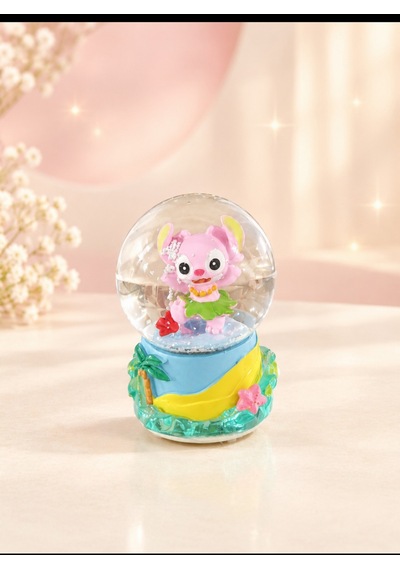 Müzikli Işıklı Püskürtmeli-12cm-8cm Pembe Ve Sarı Renk, Işıklı 9 Cm X 6 Cm Mavi Renk 3 Lü Kar Küresi .
