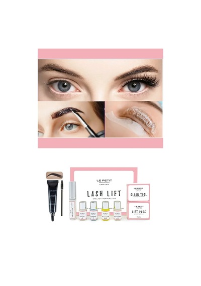 Kirpik Lifting, Lash Lift, Kaş & Kirpik Perma Seti Full Set Ve Siyah Renk Jel Kaş Boyası-black