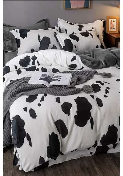 İqon Lastikli Çarşaflı Nevresim Takımı Tek Kişilik Dalmaçyalı Gri Dalmatiangrey