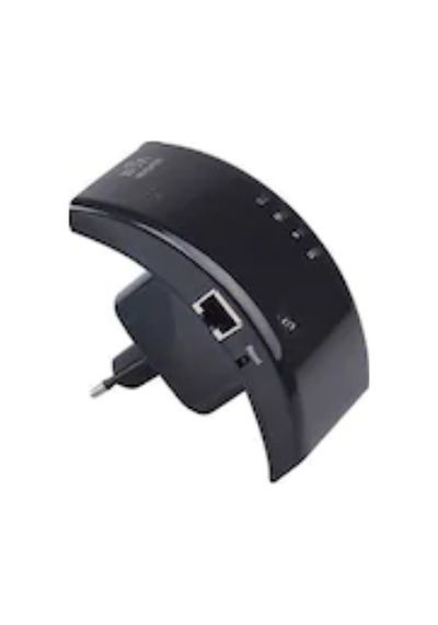 Wifi Repeater - Router 300 Mbps Kablosuz Aktarıcı Siyah