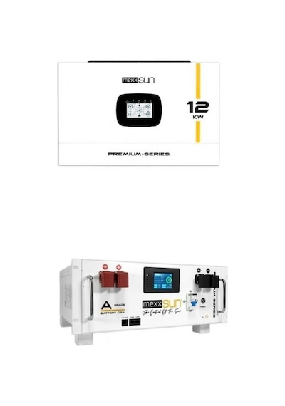 Mexxsun 12kw İnverter + Mexxsun 48v 100a Lityum Akü