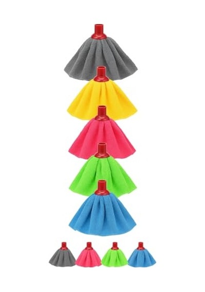 Havlu Mop Başlığı Mikrofiber, Süper Emici, Dayanıklı Ve Renkli Temizlik Bezi Tüm Mop Saplarına Uyumlu , Ka Genel