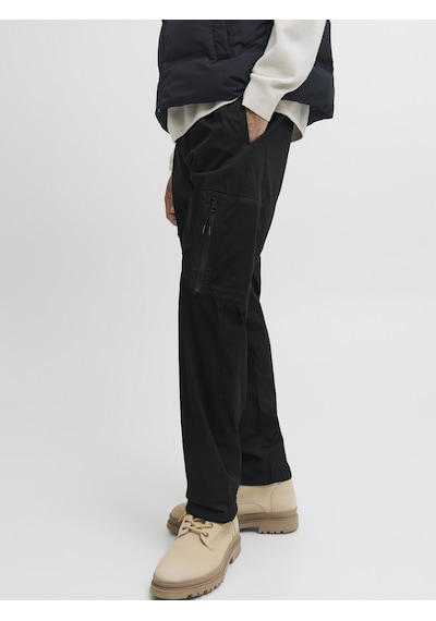 Jack & Jones Jack Jones Erkek Rahat Kargo Pantolon 12282874 Siyah