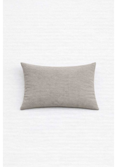 Kadife Dokulu Taş Renk Kırlent Yastık Kılıfı 2 Adet 45 X 45 Cm